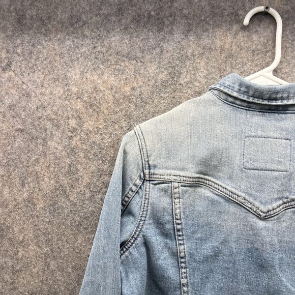 Abercrombie & Fitch Jacket Women Large Ladies Blue Denim Casual Cotton Vtg - Picture 11 of 12